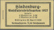 Deutsches Reich - Markenheftchen: 1927 Zwei MH "Hindenburg" Je Mit Durchgezähnte - Markenheftchen