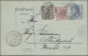 Deutsches Reich - Ganzsachen: 1908, 2/2 Pf. Germania Doppelkarte, 4 Stück, Frage - Other & Unclassified