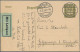 Deutsches Reich - Ganzsachen: 1924/1925, Flugpostkarte 15 Pfg. Holztaube, Drei P - Other & Unclassified