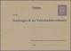 Deutsches Reich - Privatganzsachen: 1942/1942, Ziffer 6 Pfg. Violett, Zwei Priva - Other & Unclassified