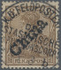 Deutsche Post In China: 1901, 3 Pfg. Germania "REICHSPOST" Dunkelockerbraun Mit - Chine (bureaux)