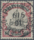 Deutsche Post In China: 1901, Petschili, Kiautschou 40 Pfg. Schiffszeichnung (du - Deutsche Post In China