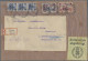 Deutsche Post In China: 1912 (18.12), Senkrechter Dreierstreifen 10 C. ½ Dollar - China (kantoren)