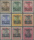 Deutsche Post In Marokko: 1900, 3 C Bis 1 P Auf 3 - 80 Pfg Germania Reichspost, - Deutsche Post In Marokko