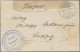 Delcampe - Militärmission: 1916/18, Vier FP-Belege Mit Stempel ALEPPO, DAMASKUS, KONSTANTIN - Turquie (bureaux)