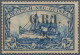 Deutsch-Neuguinea - Britische Besetzung: 1914/1915, 2s. Auf 2 Mark Blau, Enger A - Nueva Guinea Alemana