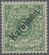 Deutsche Kolonien - Karolinen: 1899, Adler, Diagonaler Aufdruck, 5 Pfg., Ungebra - Carolinen