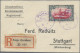 Deutsche Kolonien - Karolinen: 1912, Einschreibebrief Mit 5 M Kaiseryacht, Viole - Carolines