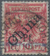 Deutsche Kolonien - Kiautschou: 1900, 5 Pf. Auf 10 Pfg. Lebhaftlilarot, Überdruc - Kiautchou