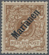 Deutsche Kolonien - Marianen: 1899, 3 Pfg. Mit Diagonalem Aufdruck, Lebhaftorang - Mariannes