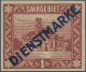 Deutsche Abstimmungsgebiete: Saargebiet - Dienstmarken: 1922, 1 Fr Dienstmarke, - Dienstzegels