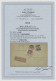Danzig: 1920, 2 Mark Auf 35 Pfg. Rötlichbraun Mit Hellgrüngrauem Unterdruck, Spi - Sonstige & Ohne Zuordnung
