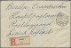 Danzig: 1922, Wappen 50 Mark Rot/gold, Stehendes Wasserzeichen, Rs. Auf R-Brief - Otros & Sin Clasificación