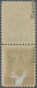 Memel: 1923, 50 C. A. 500 M., Senkr. Paar Mit Der Ungewöhnlichen Aufdruckstellun - Memelgebiet 1923