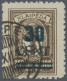 Memel: 1923, 30 C. Grünaufdruck, Aufdrucktype I, Schwarzgrüner Blockzifferaufdru - Klaipeda 1923