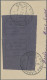 Dt. Besetzung II WK - Ukraine - Sarny: 1941, 50 K Schwarz Auf Dk'lblaugrau, Senk - Besetzungen 1938-45