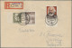 DDR: 1952, Köpfe 25 Pf Mit Zusatzfrankatur Mit R-Brief Aus LEIPZIG C ! 11.6.53 N - Covers & Documents