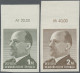 DDR: 1969, Ulbricht 1 Mark Grünoliv Und 2 Mark Siena, Zwei Ungezähnte Oberrandst - Nuevos