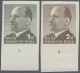 DDR: 1969, Ulbricht 1 Mark Grünoliv Und 2 Mark Siena, Zwei Ungezähnte Unterrands - Unused Stamps