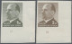 DDR: 1969, Ulbricht 1 Mark Grünoliv Und 2 Mark Siena, Zwei Ungezähnte Unterrands - Unused Stamps