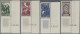 Saarland (1947/56): 1949, Volkshilfe Kompl. ER-Satz Mit Druckdatum, Dazu 1950 Vo - Unused Stamps