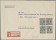 Bizone: 1946, AM-Post Deutscher Druck 1 Pf Im Viererblock Auf Portogerechtem R-B - Sonstige & Ohne Zuordnung