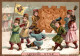 CHROMO LEFEVRE-UTILE  BISCUITS LU NANTES DEFILE DANS LA NEIGE EN COSTUMES RUSSES - Lu