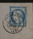 DH9 FRANCE BELLE LETTRE VARIETé  24 ENCOCHE CERES N°60  . 1875   BORDEAUX  A CHATEAUNEUF +  ++ AFF. PLAISANT++ - 1849-1876: Klassik