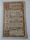 Calendrier 1902 La Parisienne Compagnie Assurances  STEP228 - Big : 1901-20