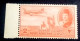 EGYPT 1947 , King Farouk Airmail 2 Mills  Stamp - - Margin . MNH - Unused Stamps