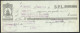 CROATIA SILURIFICIO WHITEHEAD DI FIUME 1942 - 25 X 10,5 Cm (see Sales Conditions) 09760 - Schecks  Und Reiseschecks