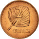 Monnaie, Fiji, Elizabeth II, 2 Cents, 2001, SUP, Copper Plated Zinc, KM:50a - Fidji