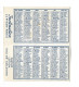 Calendrier Publicitaire De Poche En 4 P. Inclination L.T. Piver Paris, Paul Thiesset Coiffeur Parfumerie Montdidier 1959 - Petit Format : 1941-60