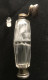 Flacon  Double Compartiment à Sels Et Parfum  En Cristal Taillé - Bottles (empty)
