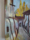 Delcampe - LP PARMA (XXème) "Rêve" Vue De Ruelle Acrylique Sur Toile - Oleo