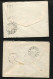 Russie 2 Lettres 1917 1918 Pour Argent Sur Sauldre Cher Avec Cachet De Contrôle - Covers & Documents