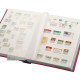 Classeurs Timbres Lindner 60 Pages Blanches Couleur:Rouge - Formato Grande, Fondo Blanco