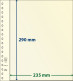 Paquet De 10 Feuilles Neutres Lindner-T 1 Bande 290 Mm - Für Klemmbinder