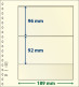 Paquet De 10 Feuilles Neutres Lindner-T 2 Bandes 92 Mm Et 96 Mm - De Bandas