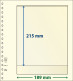 Paquet De 10 Feuilles Neutres Lindner-T 1 Bande 215 Mm - De Bandas