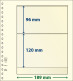 Paquet De 10 Feuilles Neutres Lindner-T 2 Bandes 120 Mm Et 96 Mm - De Bandas