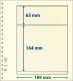 Paquet De 10 Feuilles Neutres Lindner-T 2 Bandes 164 Mm Et 65 Mm - De Bandas