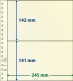 Paquet De 10 Feuilles Neutres Lindner-T 2 Bandes 141 Mm Et 142 Mm - For Stockbook