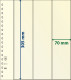 Paquet De 10 Feuilles Neutres Lindner-T 3 Bandes Verticales 70 Mm - Für Klemmbinder