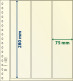 Paquet De 10 Feuilles Neutres Lindner-T 3 Bandes Verticales 75 Mm - Für Klemmbinder