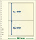 Paquet De 10 Feuilles Neutres Lindner-T 2 Bandes 102 Mm Et 127 Mm - A Bandes