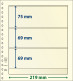 Paquet De 10 Feuilles Neutres Lindner-T 3 Bandes 69 Mm,69 Mm Et 75 Mm - Für Klemmbinder