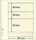 Paquet De 10 Feuilles Neutres Lindner-T 3 Bandes 95 Mm,46 Mm Et 60 Mm - A Nastro