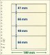 Paquet De 10 Feuilles Neutres Lindner-T 4 Bandes 66 Mm,48 Mm,66 Mm Et 41 Mm - A Bandes