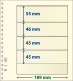 Paquet De 10 Feuilles Neutres Lindner-T 4 Bandes 45 Mm,45 Mm,46 Mm Et 55 Mm - A Nastro